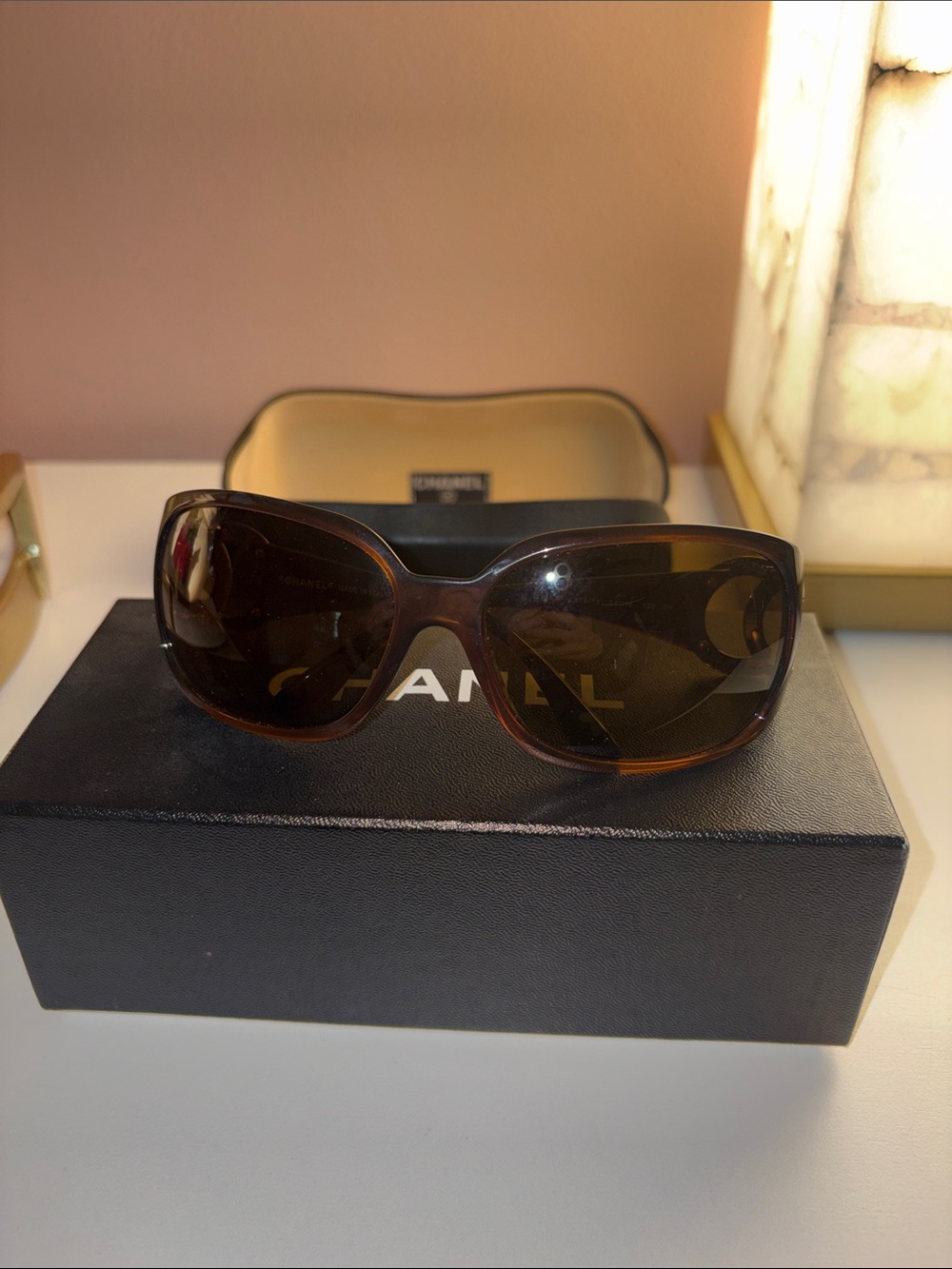 CHANEL Large Brown 6014 Women’s Sunglasses